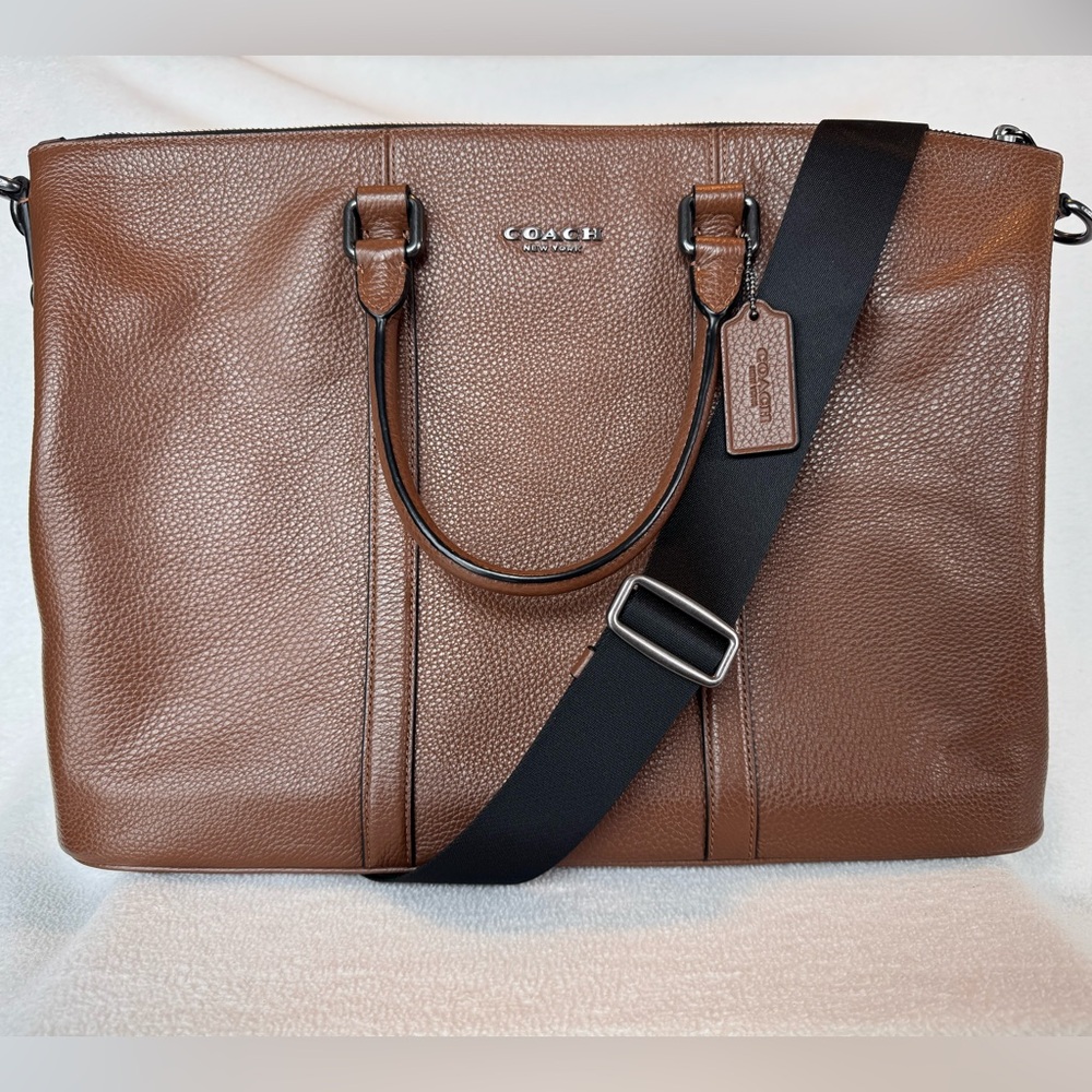 Coach Outlet Brown Leather Tote Bag
